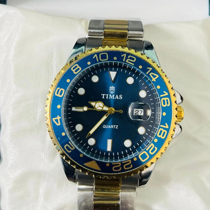 Timas Two Tone Blue Dial Wardesh