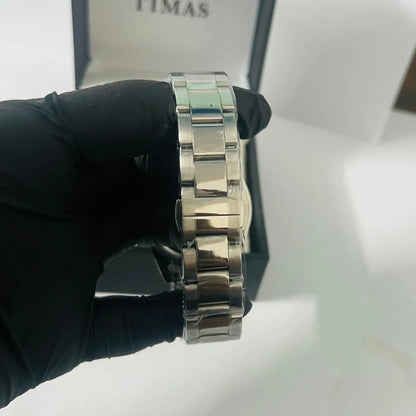 Timas Silver Chain Green Bezel Wardesh