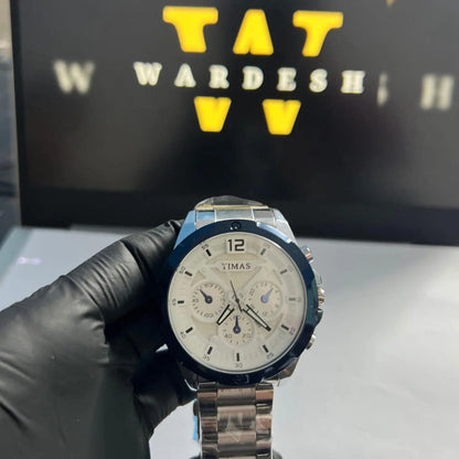 Timas Multidial Metal Silver Watch Wardesh