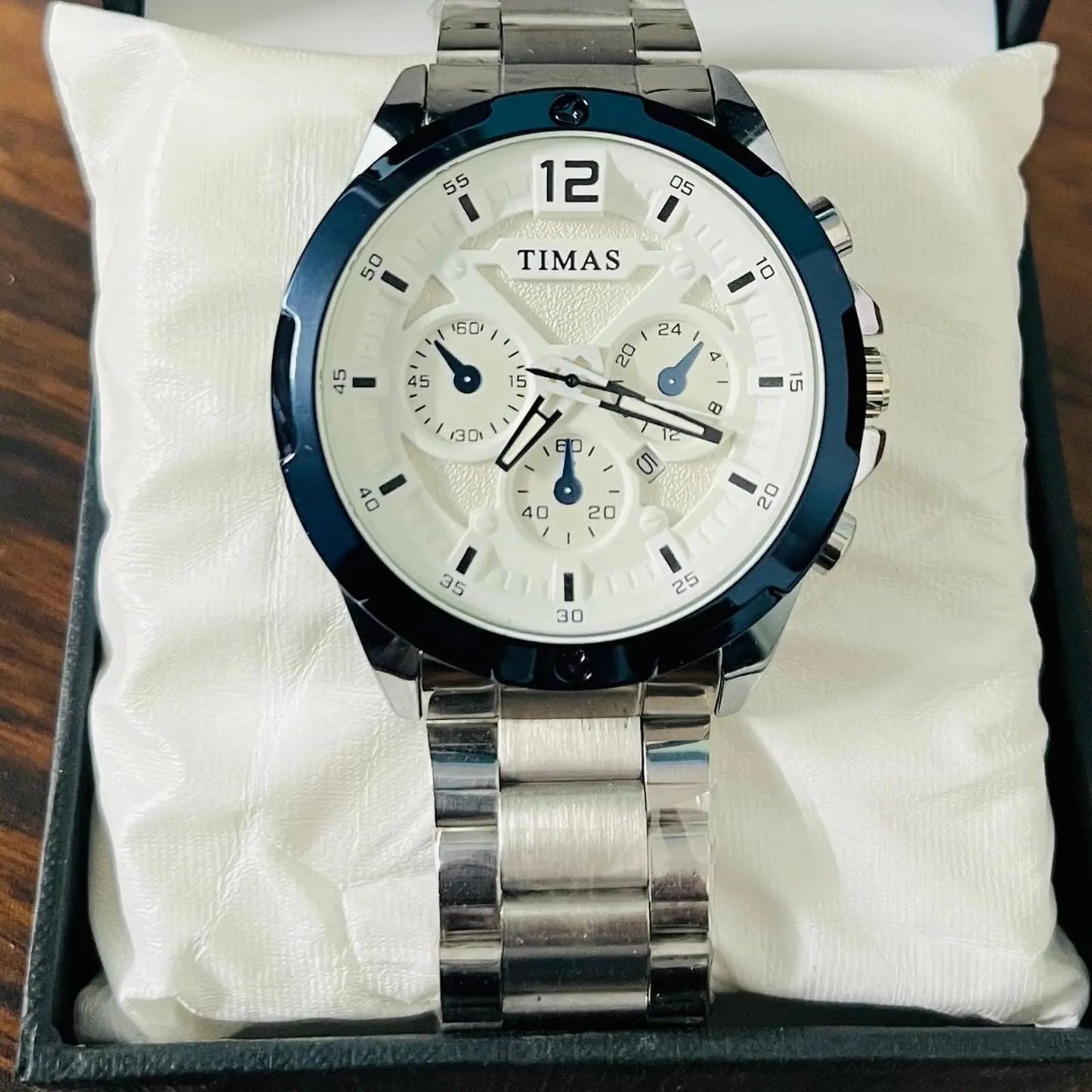 Timas Multidial Metal Silver Watch Wardesh