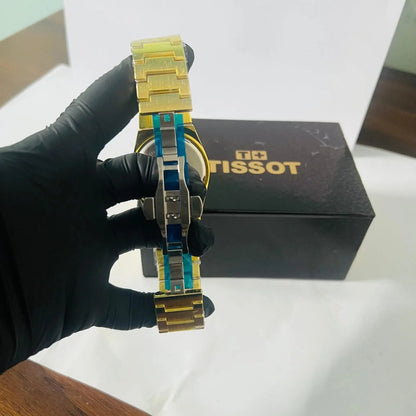 Tissot PRX Black Dial Gold Chain Wardesh