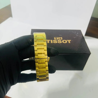 Tissot PRX Black Dial Gold Chain Wardesh