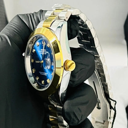 Rolex Datejust Two Tone Blue Dial Wardesh